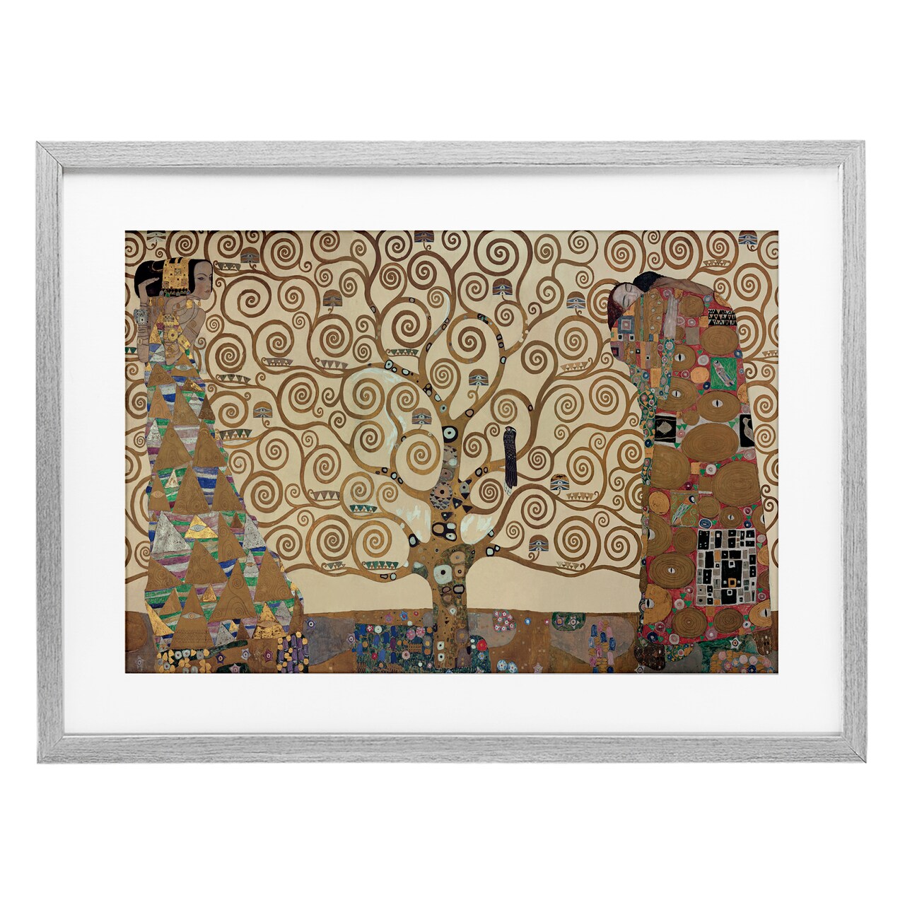 Stupell Industries The Tree of Life Klimt Framed Print Under Glass, design by Gustav Klimt